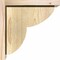 Ekena Millwork Crestline Rough Sawn Corbel w/Backplate, Douglas Fir, 6"W x 12"D x 12"H COR06X12X12CRE01RDF - alternate 4